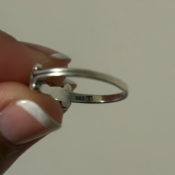 Inlay Zuni Sterling Silver and Turquoise Ring - Picture 6 of 6